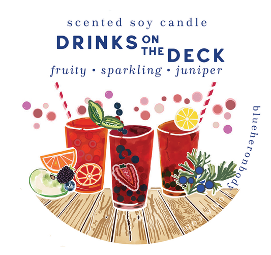Drinks on the Deck Travel Candle - Blue Heron Soap Co