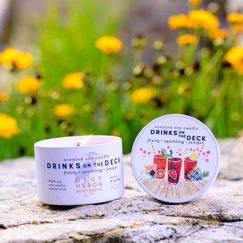 Drinks on the Deck Travel Candle - Blue Heron Soap Co