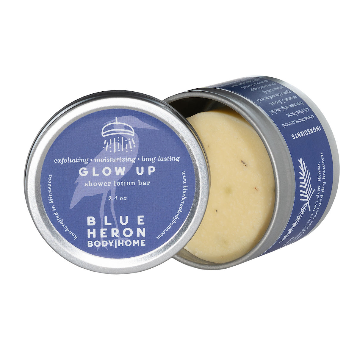 Glow Up Shower Lotion Bar - Blue Heron Soap Co