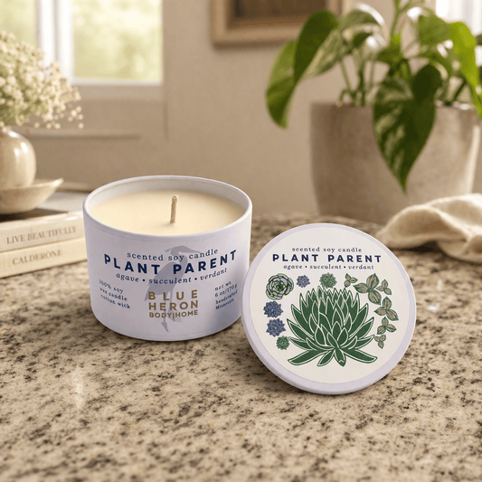 Plant Parent Travel Candle - Blue Heron Soap Co