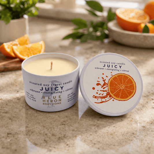 Juicy Travel Candle (formerly known as Swish) - Blue Heron Soap Co