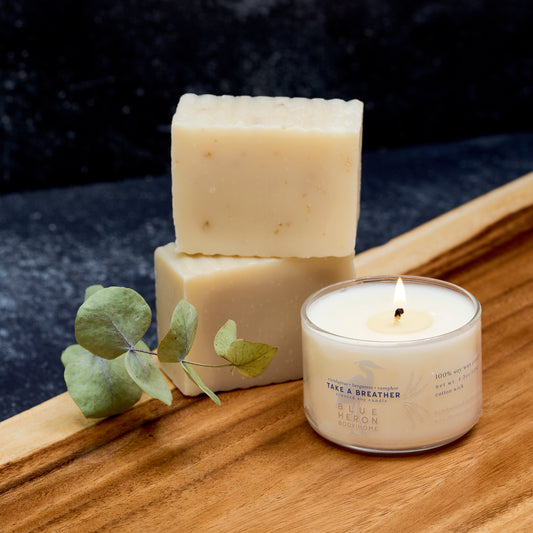2 Soap & Candle Gift Set - Blue Heron Soap Co