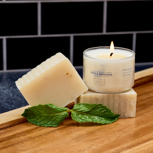 2 Soap & Candle Gift Set - Blue Heron Soap Co