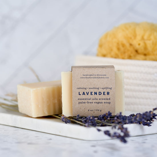 Lavender - Calming Soothing Uplifting Eco Soap - Blue Heron Soap Co