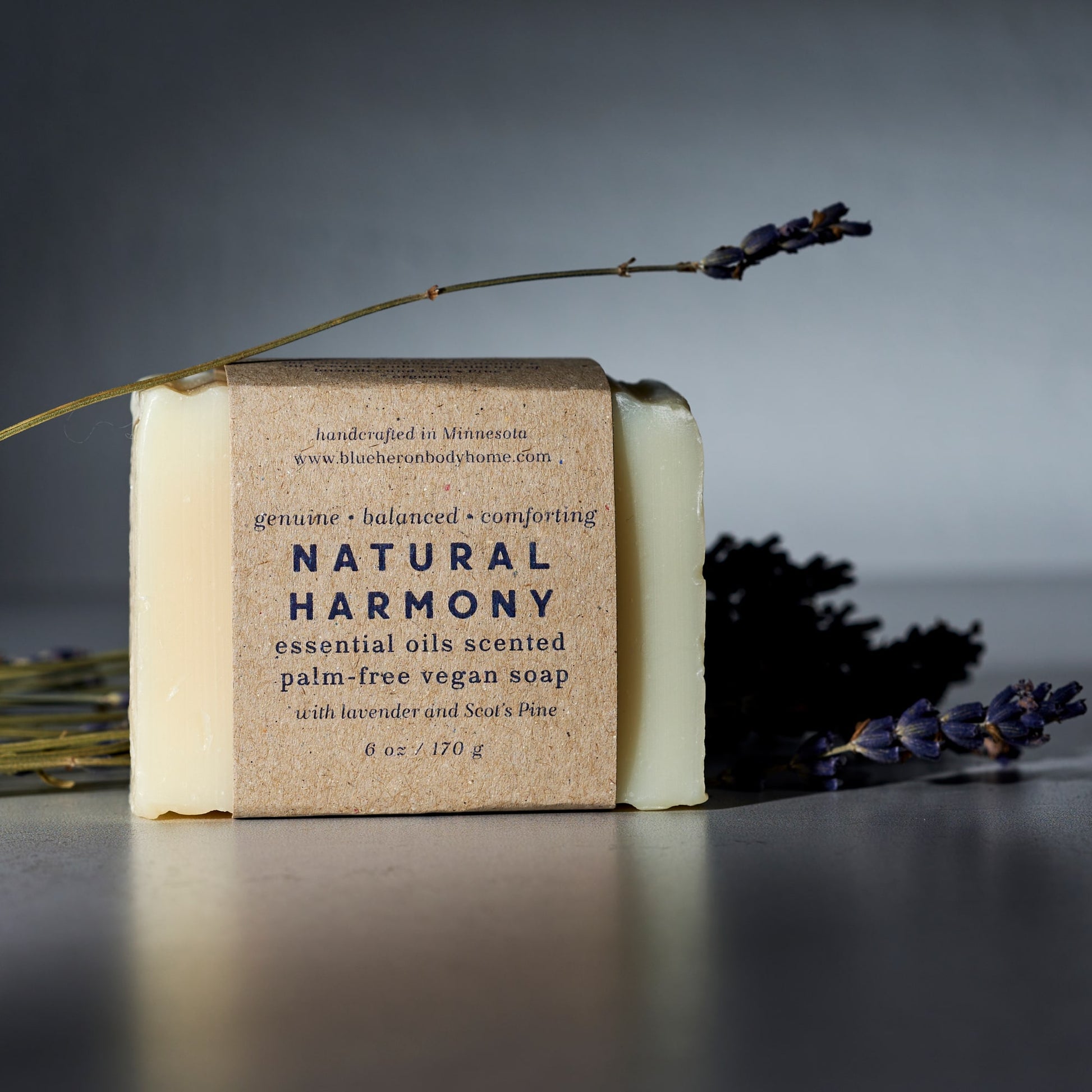 Natural Harmony - Genuine Balanced Comforting Eco Soap - Blue Heron Soap Co